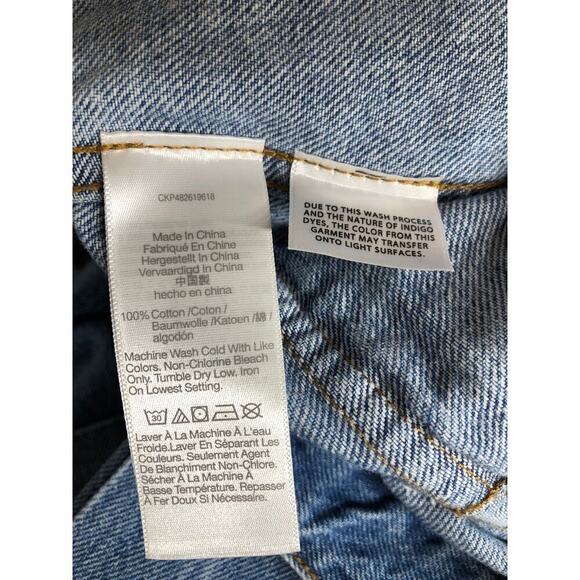 Madewell Baggy Cargo Jeans Baggy Zip-Off Edition Thetford Wash NWT Size 26 - Picture 12 of 13